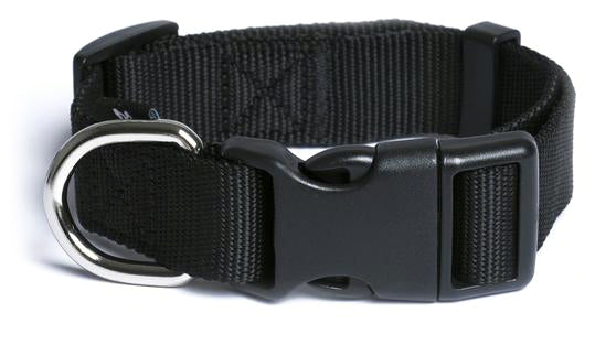 Black Nylon Pet Collar